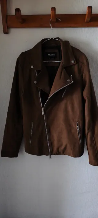 Cazadora efecto ante Pull&Bear Marrón Talla M