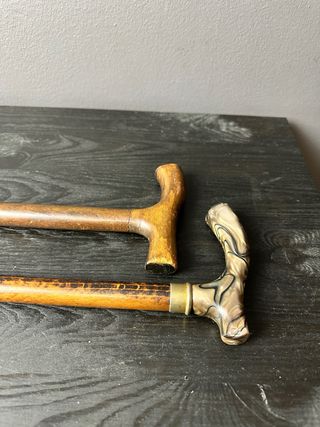 Bastones de madera antiguos