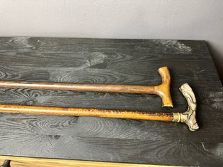 Bastones de madera antiguos