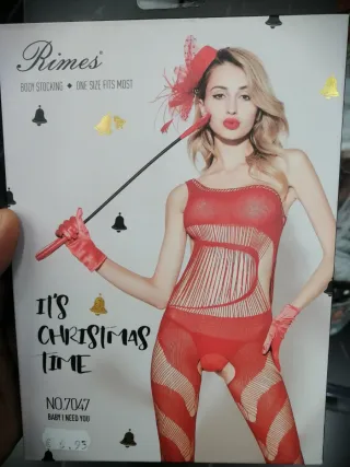 Ropa íntima negra y roja talla única