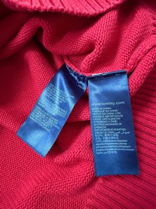 Jersey Tommy Hilfiger Rojo Talla M