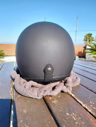 Casco moto nero fiberglass