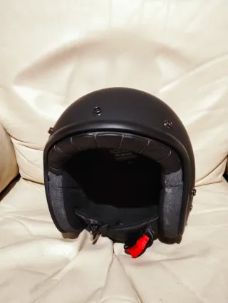 Casco moto nero fiberglass