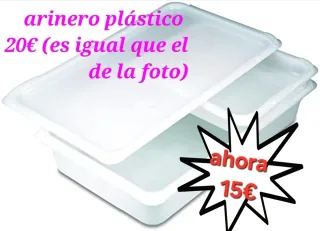 Arinero plástico con tapa