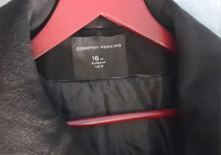 Abrigo largo Negro Dorothy Perkins tal