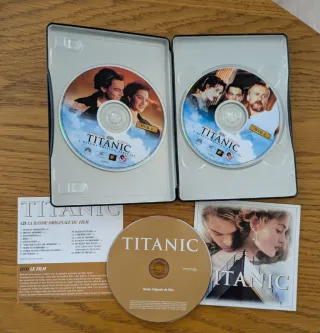 Titanic steelbook Dvd. Banda sonora.