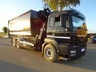 MAN TGS 26 440-CAMIONES GANCHO + GRUA