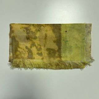 Foulard artigianale marrone e giallo