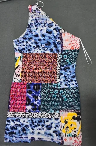 Vestido Desigual Multicolor Talla L (40)