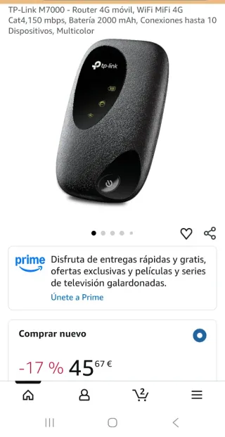 TP-Link M7010 4G LTE Mobile Wi-Fi