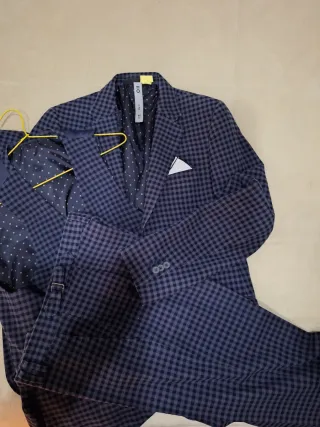 Traje Puroego azul/gris Talla M