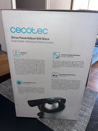 Exprimidor Eléctrico Cecotec Zitrus 600 Black