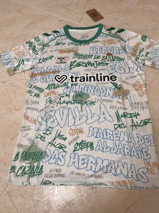 Camiseta pre partido verdiblanca pueblos sevilla