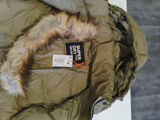 Cazadora Superdry niña verde militar
