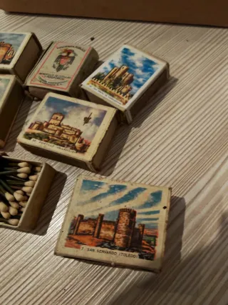 Lote 9 Cajas Cerillas Antiguas