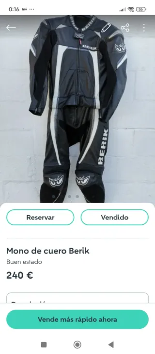 Mono de moto Berik