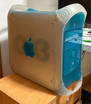 Caja Ordenador Mac G3 Azul/Plata
