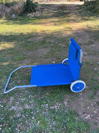 Tumbona de playa plegable con ruedas