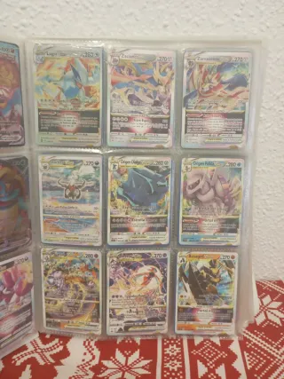 Cartas Pokémon + 2 álbumes,y cartas arcoiris