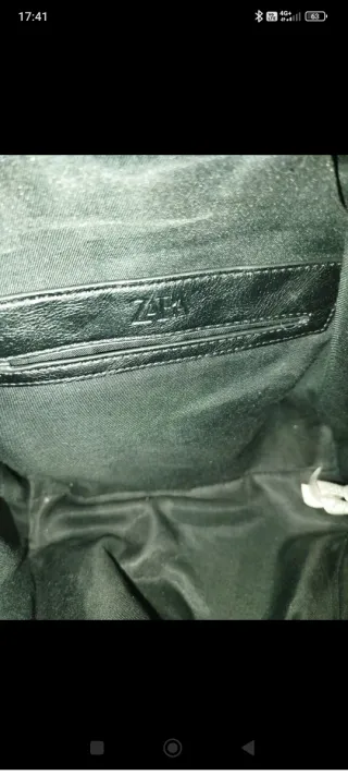 Bolso shopper negro acolchado