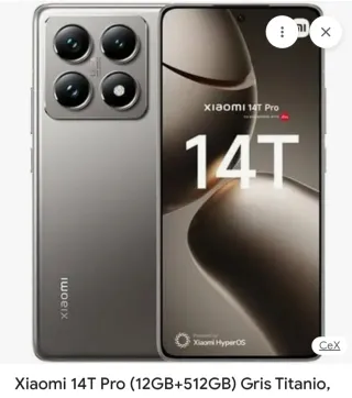 Xiaomi 14T Pro 512GB Gris