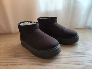 Botines marrones de plataforma