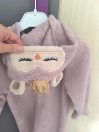 Monito pijama enterizo niña corazón