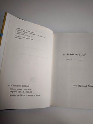 Teatro: El hombre solo-Fedra en Colombes/Último ac