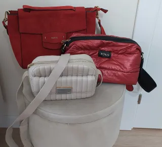 Bolso Parfois Beige y Dorado