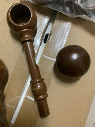 Barra de cortina de madera