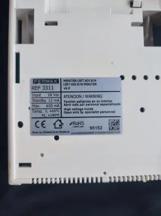 Videoportero Fermax 3311