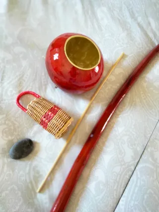 Berimbau Capoeira Brasil Rojo