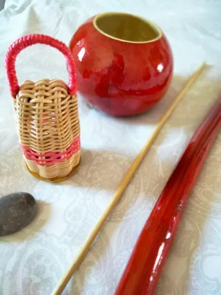 Berimbau Capoeira Brasil Rojo