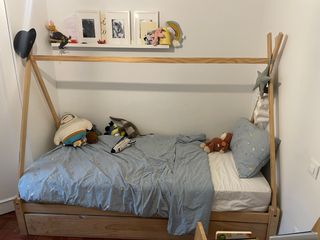 Cama infantil tipi madera  para colchon 90x190