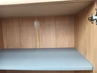 Armarios de madera y plástico