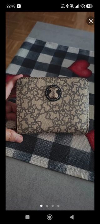Cartera Tous Beige y Marrón