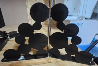 4 Escuadras Negras Círculo Metal 25.5x 18,5