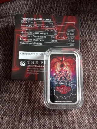 Onza Plata Stranger Things T2