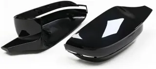 Cubiertas de espejo retrovisor negro brillo