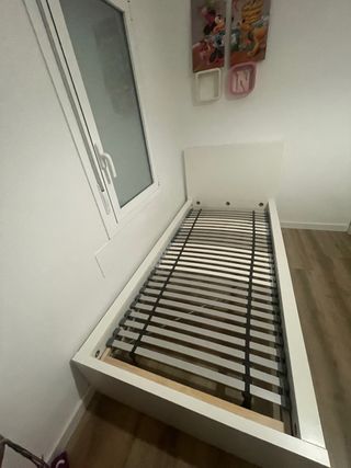 Cama IKEA MALM 90x200 Blanca