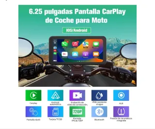 Pantalla GPS para Moto con Android Auto