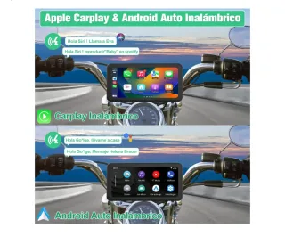 Pantalla GPS para Moto con Android Auto