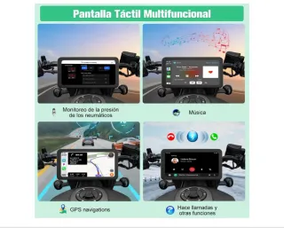 Pantalla GPS para Moto con Android Auto
