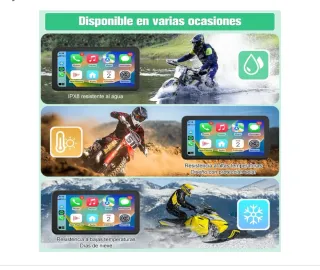 Pantalla GPS para Moto con Android Auto