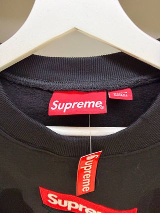 Felpa Supreme Box Logo Nera