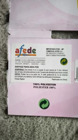 Disfraz de patito talla L