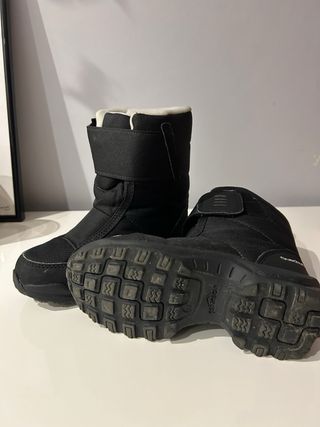 Botas nieve niño/niña (apreski)negras. Talla 28