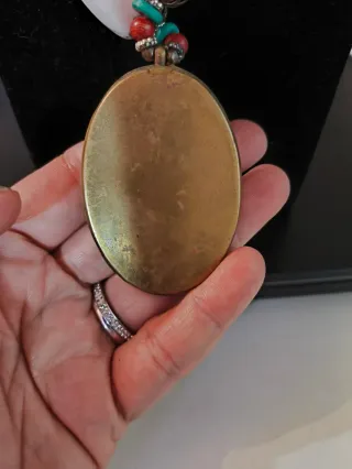 Collar étnico tibetano multicolor