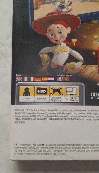 Toy Story 3 PS3 - sealed - spagnolo italiano ing
