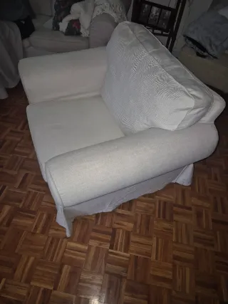 Sillón Ikea Beige Tela